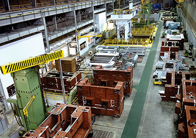 Assembly and Machining area for stamping press manufacturing
