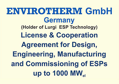 Electrostatic Precipitators (ESP) up to 1000 Mwe (Tumbling Hammer Design)